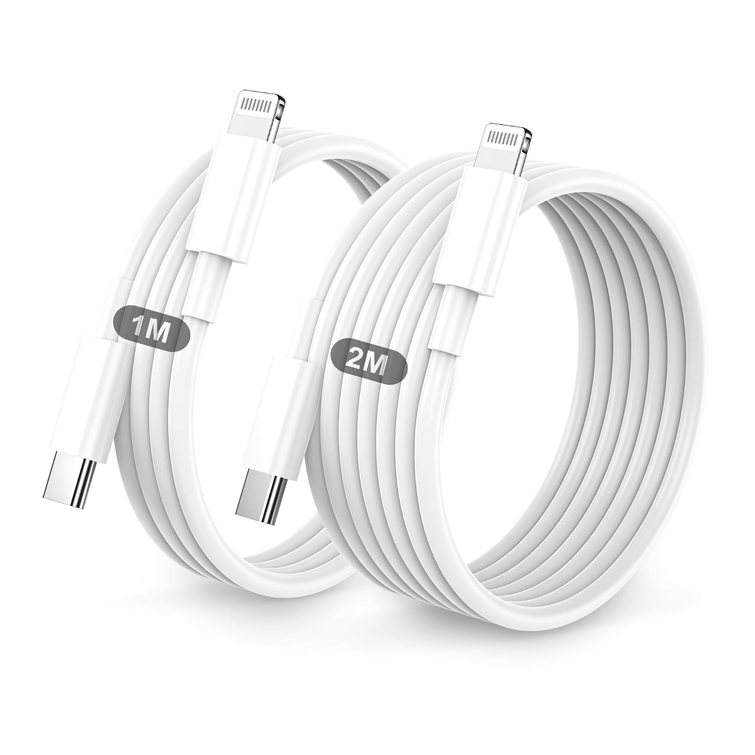 BSTOEM Cavo For IPhone USB C Lightning,Cavo Di Ricarica Rapida,2 Pezzi 1m+2m Cavetto USB C Lightning For IPhone 14/Pro/Max/13/12/11/Se/Xs Max/Xs/Xr/X/8/Plus/7/Plus/6/Plus/Ipad Mini