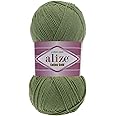 55% Cotton 45% Acrylic Alize Cotton Gold Yarn 1 Skein/Ball 100 gr 360 yds (485-Green)