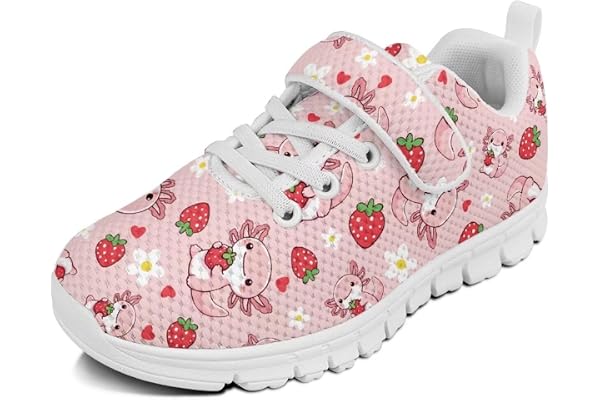 SCRAWLGOD Sneakers för flickor för väglöpning platta träningsskor nät tennisskor