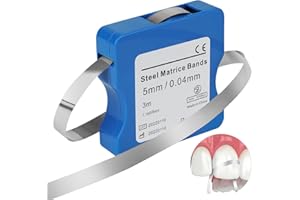 OFFCUP Lucidatura Dentale, 5mm/3m Strisce Sbiancanti Denti per Lucidatura Dentale, Scatola Dentale Lucidatura Striscia, per Levigatura, Pulizia e Sbiancamento dei Denti Interdentali