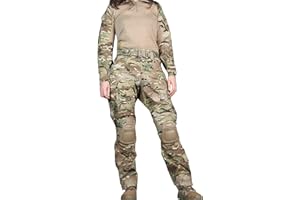 SINAIRSOFT Damen Taktische Shirt Hose mit Pads Combat Gen3 Airsoft Paintball BDU Uniform