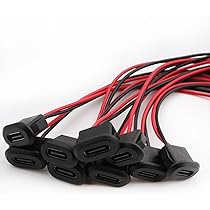 Corniere Aluminium 10pcs - Connecteur Usb Type-c Étanche, Fil À Souder Femelle, Courant Batterie 18650