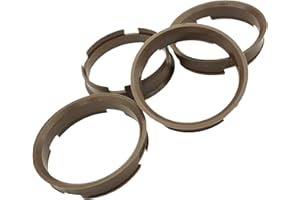 FELGENFACTORY 4x Zentrierringe 72,6-66,6/72,6mm auf 66,6mm BRAUN für MAM KESKIN