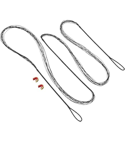 Corda Per Arco Ricurvo PATIKIL - 16 Fili, AMO 58 Pollici, Con Nocche In Ottone E Tab In Silicone