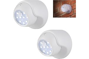 Kinberry Motion Sensor PIR Light, Motion Sensor LED Spotlight LED Security Light with Motion Sensor, Battery Operated PIR Sensor Security Light for Stair Hallway Garage Entrance