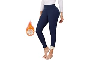 TMEOG Legginsy termiczne damskie z podszewką, legginsy polarowe, zimowe, spodnie termiczne, legginsy z wysokim stanem, ciepłe spodnie do biegania, spodnie sportowe, spodnie do jogi z pluszową