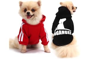 QiCheng&LYS Felpa cane Abbigliamento per cani Maglioni cani Comodo,Traspirante e caldo XS-XXL (Nero/Rosso, S)