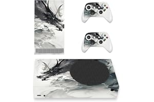PlayVital Autocollant Protection pour Xbox Series S Sticker Manette Skin pour Xbox Series S Accessoires Console-Dragon Esprit Encre