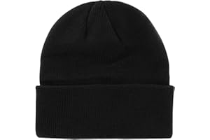 axy Kinder Winter Beanie Strickmütze mit breiter Krempe für Jungs und Mädchen von 1-6 Jahren, Kindermütze Jungen Kleinkind