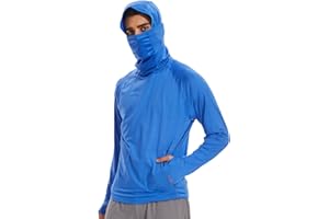 Arcweg Men's Long Sleeve Rash Guard UPF 50+ Running Top Rash Vest Mens Long Sleeve T Shirt Sun Protection Swimming Shirt with Thumbholes Fishing Surfing