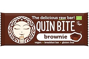 Barretta RAW, brownie senza glutine BIO 30 g Quin Bite