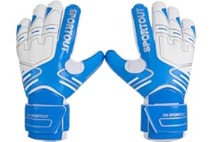 SPORTOUT Goalkeeper Gloves Kids, Football Gloves,Goalie Gloves Youth Adult with Finger Protection with 4mm Latex