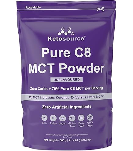 Ekopura Vegan MCT Oil Powder - 450g | C8/C10 MCT Ratio Of (60/40) | Low - View #4