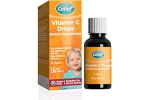 Colief - Vitamin C Drops - Daily Immune Support for Infants Age +1 - Diary, Gluten and Preservative Free - Supports Development of Healthy Bones and Teeth - 600 Drops, 30 ml (Pack of 1)