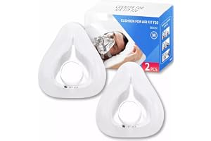 2-pack ersättningsmask (M) för Airfit F20, pålitlig tätning och bekvämare passform, kompatibel med originalramar, värmeslang
