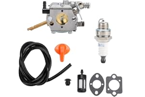 TKSE Vergaser Kit, Vergaser Kit Ölleitung Zündkerze Ersatz Passend für STIHL FS48 FS52 FS62 FS66 FS81 FS86 FS88 FS106 Kettensäge