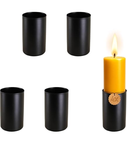 Novaliv 4 x kandelaar, magnetisch, 2,8 x 5 cm, zwart, kaarsenhouder, staafkaarsen, magneet, tafelkaarsen, kerstdecoratie, adventskrans, kaarsenhouder, woonkamerdecoratie Novaliv 4 x kandelaar, magnetisch, 2,8 x 5 cm, zwart, kaarsenhouder, staafkaarsen, magneet, tafelkaarsen, kerstdecoratie, adventskrans, kaarsenhouder, woonkamerdecoratie