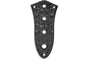 ARTIBETTER 4-Hole Control Plate Vintage Alloy Parts (Black)