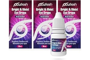 [3pack] Ocufresh Brightening Eye Drops | for Dazzling White Eyes | Refreshes and whitens red Eyes | 10ml Each