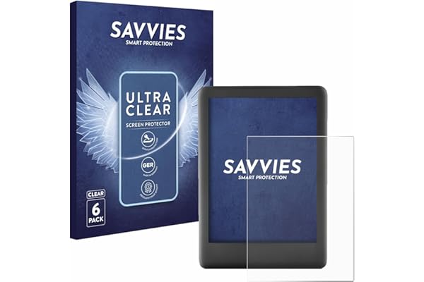 savvies Protection Ecran pour Amazon Kindle 2019 (10ème Gen.) 6 Pièces - Film Protection Ultra Clair