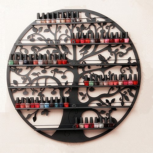 AISHN 5 Etagen Organizer Display Rack Aufbewahrung konzipiert von Tree of Life Schwarz - 3
