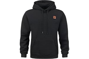 Furpazven Mens Hoodie Pullover Sweatshirt UK Long Sleeve Fleece Color Block Patchwork Hoodies with Pocket