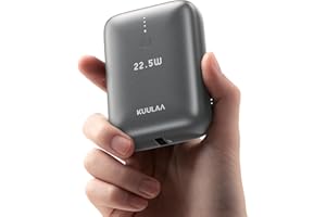 Kuulaa Power Bank, 22.5W Mini Powerbank 10000mAh Cargador Portátil, PD & QC 3.0 USB C Power Bank Baterías externas Teléfono Móvil Carga Rápida Compatible con iPhone, Samsung, Huawei, Xiaomi, etc