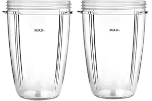 GEKUFA Poweka - Set di 2 tazze per accessori Nutribullet, 600 W, 900 W, frullatore e spremiagrumi, 2 pezzi