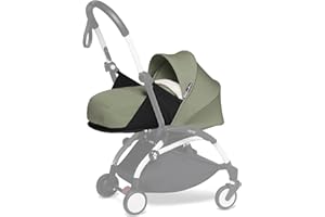 STOKKE Babyzen YOYO Pack Nouveau-né 0+, Olive - Comprend Un Matelas, Une Capote, Un cale-tête et Un Couvre-Pieds - Requiert Un Cadre YOYO2 (Vendu séparément)