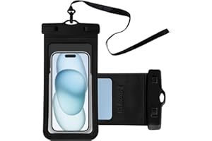 KMANGMAN 1 x Waterproof Mobile Phone Case, Underwater Mobile Phone Case Waterproof, Mobile Phone Waterproof Case for iPhone 15 14 13 Samsung S24 S23 Huawei, 7.2 Inches, for Beach, Swimming, Surfing, Boating