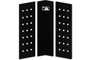 AQUBONA 3 pezzi Stomp Pad Tavola da Surf EVA Traction Pad adesivo professionale Tail Pad / Si applica a tutte le tavole – tavole da surf, shortboard, longboard, skimboard/scelta di colori multipli