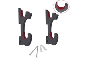 SQINAA Support d'épée avec Crochet d'épée en Tissu Rouge Support d'affichage Mural réglable pour Katana Wakizashi Tanto Genji,B