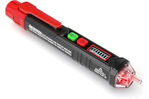 KAIWEETS HT100 Voltage Tester, Dual-Range 12V-1000V/48V 1000V Non-Contact Electrical Tester, Voltage Sensitivity Electric Compact Pen with NCV, LED Flashlight, Buzzer Alarm, Wire Breakpoint Finder