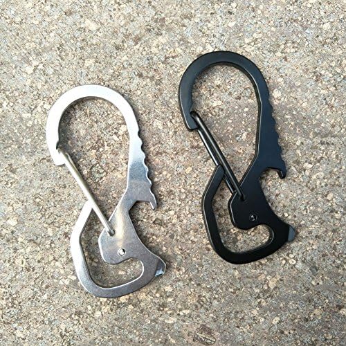 Bottle Opener Keychain 2 Color Mutil-function Tool can Be Use as An Bottle Opener Key Ring Outdoor EDC Tool-Easy to Carry and Convenient 1 PCS