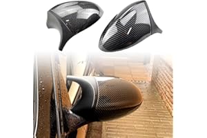 MKptopia Zamienne osłony lusterka bocznego akcesoria samochodowe kompatybilne z B-MW serii 1 3 E81 E82 E87 E88 E90 E91 E92 E93 włókno węglowe