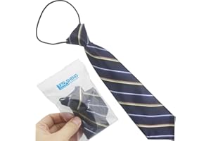 TAOSHENG Fashion One Size Kids Elastic Tie, 29CM Length Modern Stripe Pre-Tied Children Necktie for Boys Girls Wedding Graduation School Uniforms