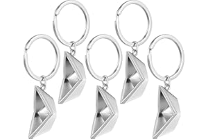 Beavorty 5 Stück Papierschiff Schlüsselanhänger Schlüsselbund Anhänger Schlüsselring Metell Keychain Segelboot Keyring Segelschiff Modeschmuck Autoschlüssel Handtasche Dekoration Geschenk