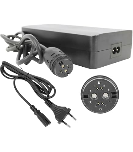 PowerSmart 42V 4A Ladegerät für 36V Rotwild ZEG BMZ Gazelle und alle Akkus mit 6-Polige Rosenberger-Anschluss Baumarkt