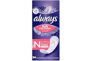Always Dailies Soft Like Cottonl Normala Podpaski Higieniczne ,34.0 Sztuk