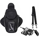 Motorrad Tankrucksack Wasserdichtes Oxford Magnetische Satteltaschen Reise Werkzeug Gepäckstück mit USB-Ladegerät