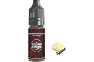 GALAXEJUICE Bavarian Cream Flavouring - High Strength Food Flavoring - 230+ Flavours - 50ml Bottle.