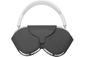 kwmobile pokrowiec na słuchawki nauszne – kompatybilny z Apple Airpods Max – z elastycznego silikonu, kolor czarny