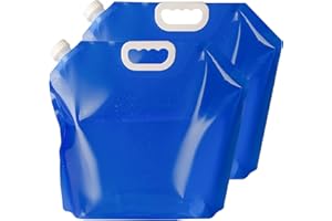 ORYIAH Bolsa de agua plegable 10L agua potable contenedor plegable botella de agua bolsa de agua portátil para deportes camping senderismo picnic barbacoa (azul)