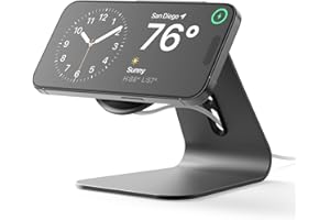 ‎ELAGO elago MS4 Stojak do ładowania współpracujący z ładowarką MagSafe, silikonowy, klasy premium, do iPhone’a 17, 16, 15, 14, 13, 12, ładowarka nie jest dołączona
