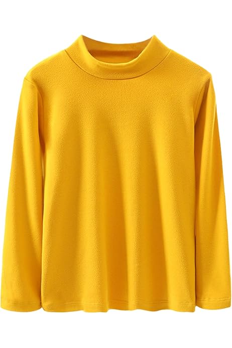 Maglia Termica Bambina Collo Alto, T-Shirt Termica Invernale Maniche Lunghe, 100% Poliestere - Foto 7