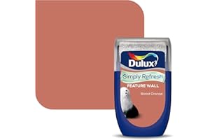 Dulux Simply Refresh Feature Wall Matt Emulsion Paint - Blood Orange - 30ML, Tester, 5569262