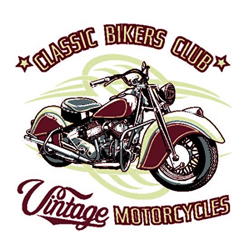 Bierdeckel "Classic Bikes", eckig 93 x 93 mm aus Original-Bierfilzpappe (50er Set)