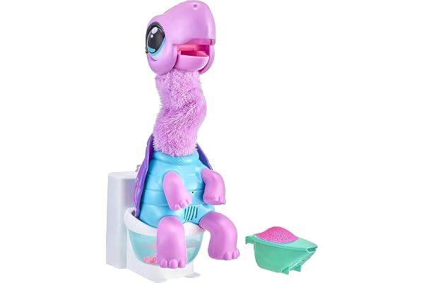 Little Live Pets Gotta Go Turdle - Tortue Interactive en Peluche Qui Se Tortille, Fait Caca Et Parle - Nourriture Réutilisable - À Partir De 4 Ans 26334 Noir