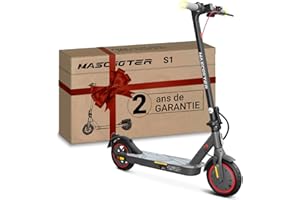 MASCOOTER Trottinette Èlectrique Adulte - 300W-600W Max, Autonomie 20km - Clignotants et Régénération de Batterie au Freinage – Roues 8.5", Double Freins Électriques et à Disque - App Mobile