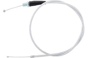 QAZAKY White Throttle Cable 90cm 36inch for 49cc 50cc 70cc 80cc 90cc 110cc 125cc 140cc 150cc Pit Dirt Pocket Bike CB06 XR50 CRF50 XR CRF 50 70 80 Z50 Z50R NST BMX SDG SSR TTR PRO 107 110 Adjustable